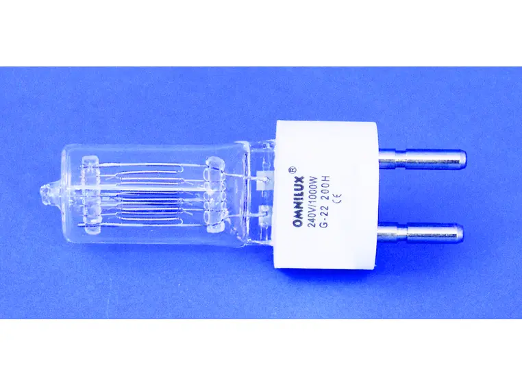 Omnilux 240V/1000W G-22 200h 3200K 